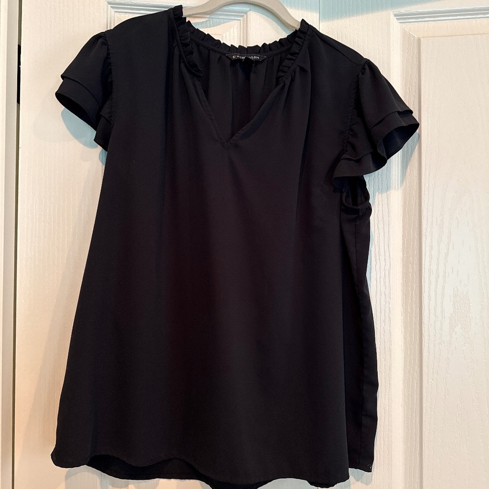Gracie Flutter Sleeve Blouse